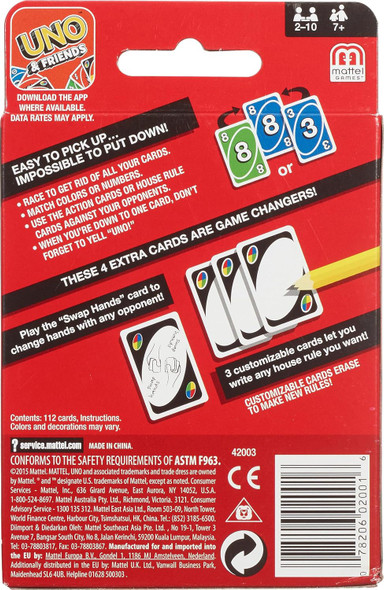 Game Mattel UNO Color & Number Matching Card