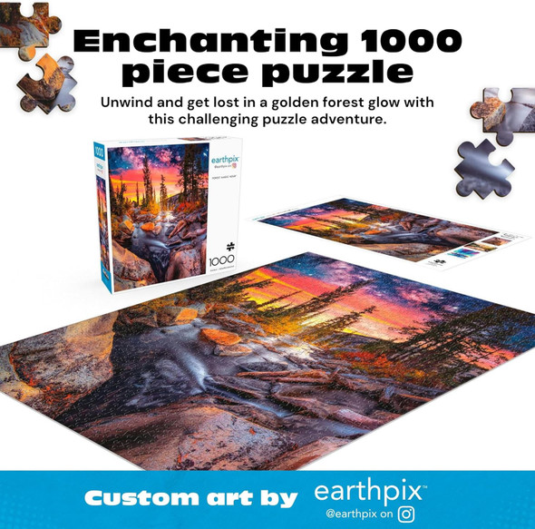 Puzzle Jigsaw Buffalo Games Forest Magic Hour Earthpix  Jigsaw 1000pcs