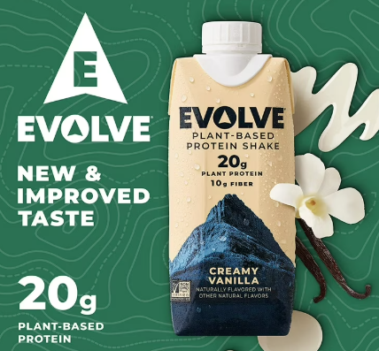 Supplement Protein Shake Evolve Plant Based 4Pack Vanilla