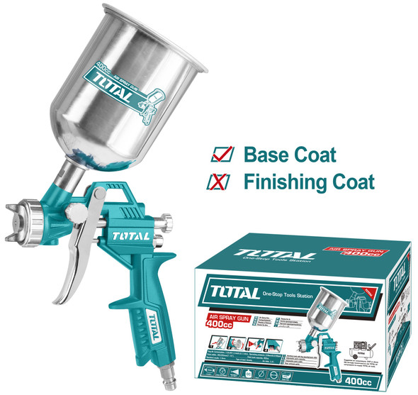 SPRAY GUN TOTAL TAT10401 400CC SPRAY GUN TOTAL TAT10401 400CC