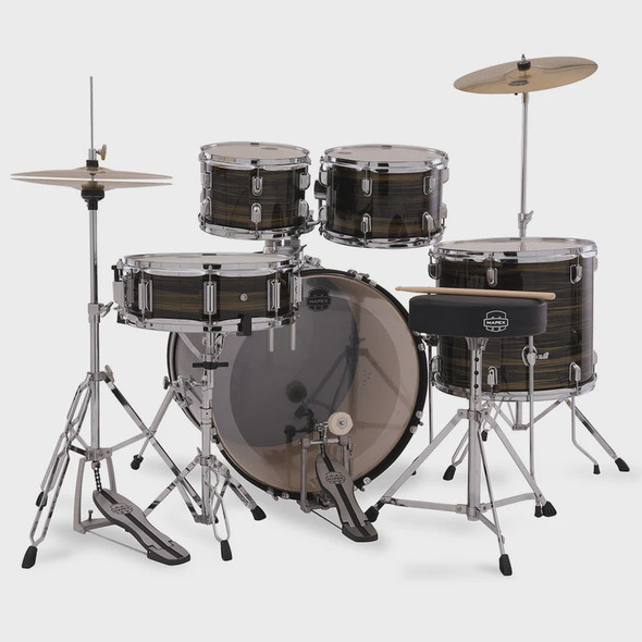 DRUM SET MAPEX CM5294FTCFJ COMET SHELL 5PCS EBONY YELLOW GRAIN