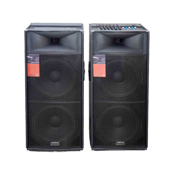 SPEAKER BOX 15" NRS DOUBLE DS-2025 POWERED PAIR