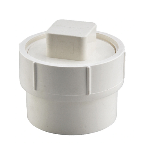 PVC CLEANOUT 6" PLUG & ADAPTER HEAVY ERA