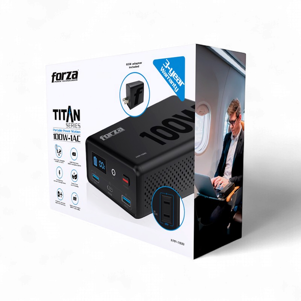 PORTABLE BACKUP BATTERY FORZA FPP-T100 100W TITAN