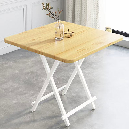 TABLE FOLDING WOOD SQUARE BROWN 27.55" X 27.55" X 29" MUTBERG HAS-SHG-ZDZ707074BR