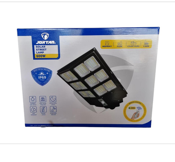 LIGHT SOLAR STREET LED 600W JORTAN JT-BCGK-600W