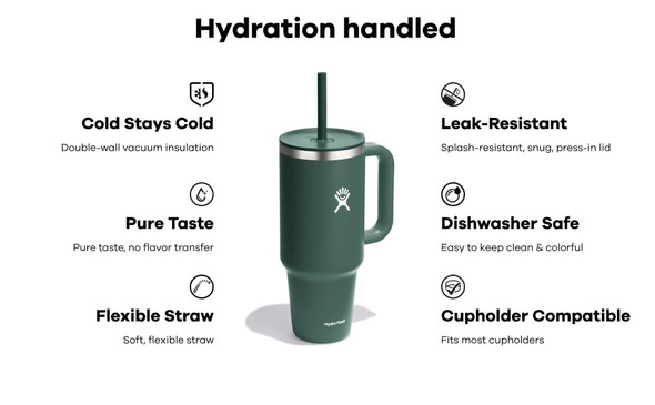 Travel Mug Hydro Flask Tumbler Stainless Steel 32oz