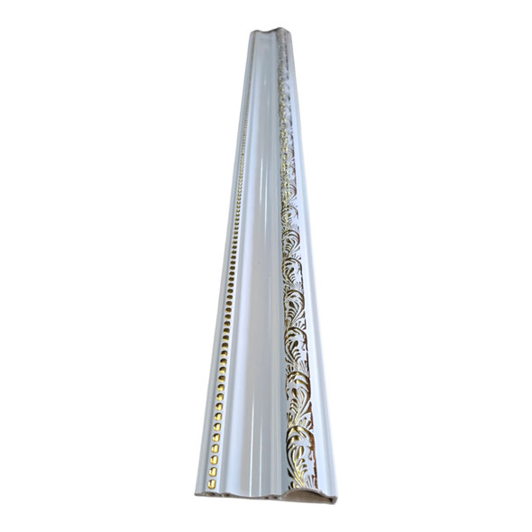 MOULDING DOOR PVC WHITE & GOLD D10-WG 9FT 10" X 4" WIDTH