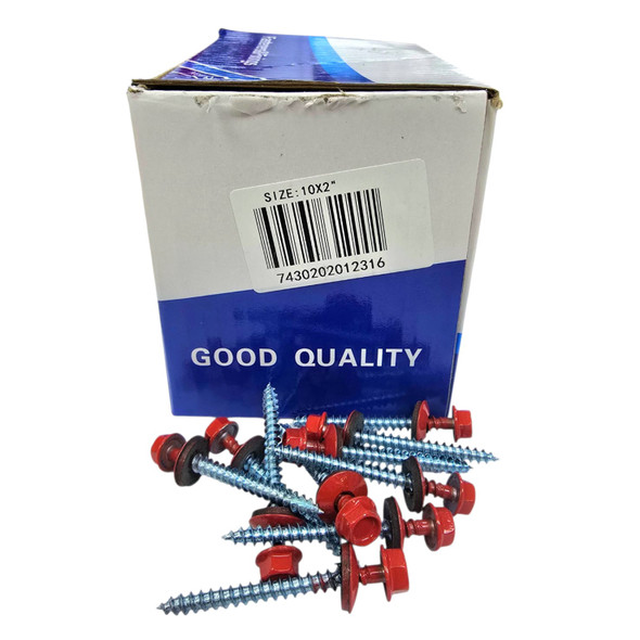 SCREW IND. 2" 10G RED METAL-WOOD 160PCS BOX