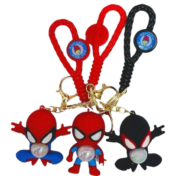 KEYCHAIN SPIDERMAN YSK-5897-Y53 WITH LIGHT SOLD EACH
