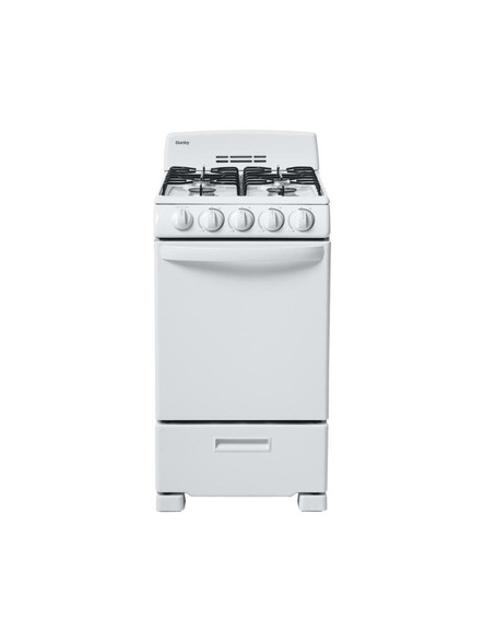 STOVE 4 BURNER DANBY 20" WHITE DR203WGLP