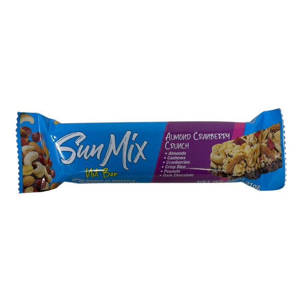 SUN MIX NUT BAR ALMOND CRANBERRY CRUNCH 37G