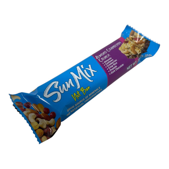 SUN MIX NUT BAR ALMOND CRANBERRY CRUNCH 37G