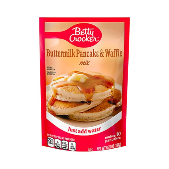 BETTY CROCKER BUTTERMILK PANCAKE & WAFFLE MIX 6.75oz