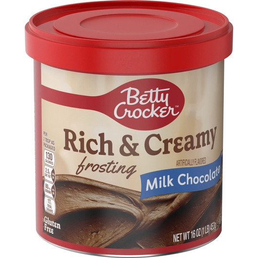 BETTY CROCKER RICH AND CREAMY MILK CHOCOLATE FROSTING 16oz