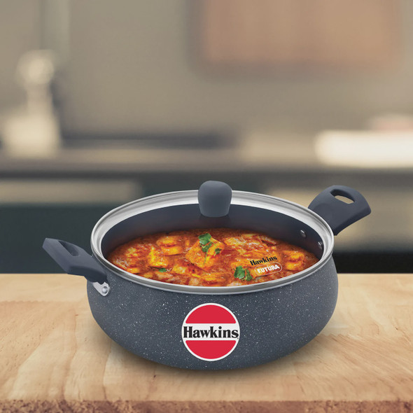 POT HAWKINS ICH50G CERAMIC NONSTICK HANDI WITH GLASS LID 5L