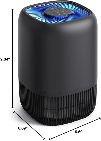 Air Purifier High Efficiency Compact Black