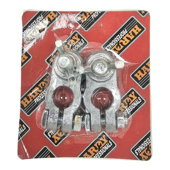 BATTERY TERMINAL LUGS HARDY HEAVY WITH WING NUT BT1028 PAIR IN PACK
