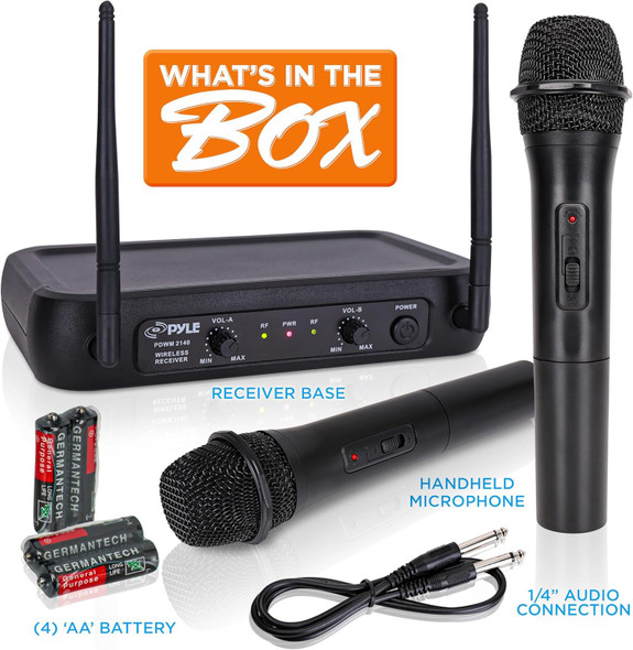 MICROPHONE SYSTEM KIT PYLE VHF PROFESIONAL PDWM2135