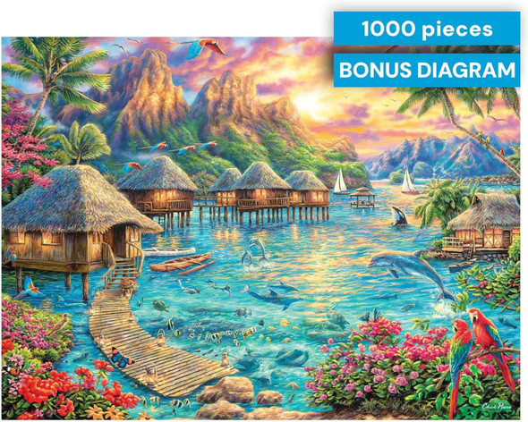Puzzle Jigsaw Buffalo Games Tropical Oasis 1000pc