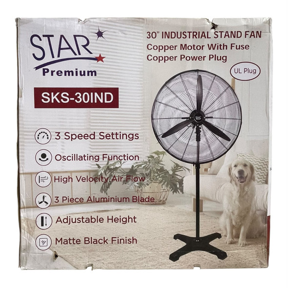 FAN STAND 30" STAR SKS-30IND METAL INDUSTRIAL 110V