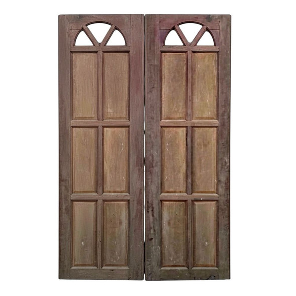 DOOR PURPLE HEART DOUBLE DOOR 84" X 48"