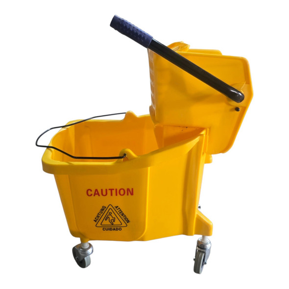 MOP BUCKET W/WHEEL 964-9077037 YELLOW LG