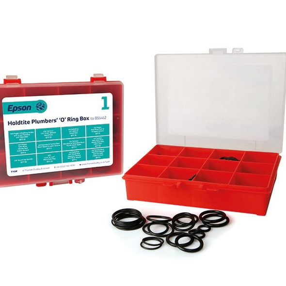 O RING PLUMBERS BOX SET 115PCS EPSON UK 367528
