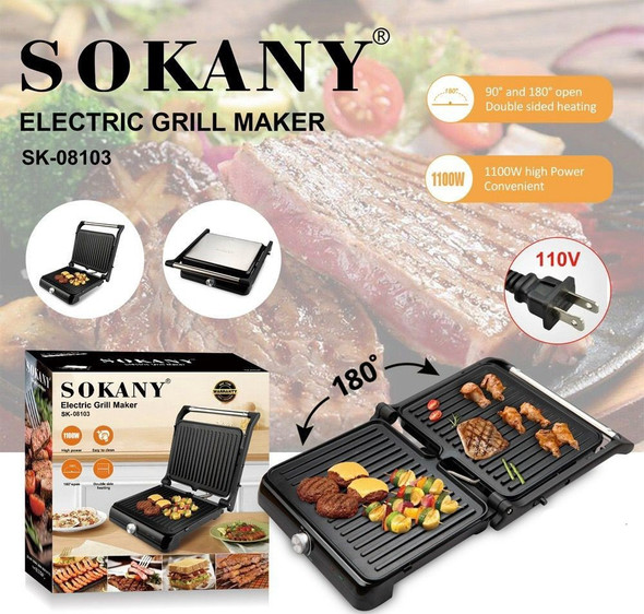 GRILL ELECTRIC MAKER SOKANY SK-08103