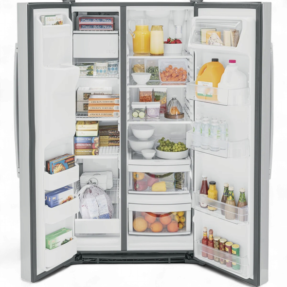 REFRIGERATOR GE GSE25GYPHCFS 25.3CF STAINLESS STEEL