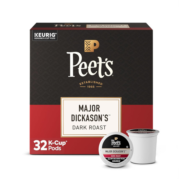 Coffee K-Cup Pods Keurig Peet's Dark Roast 32Count