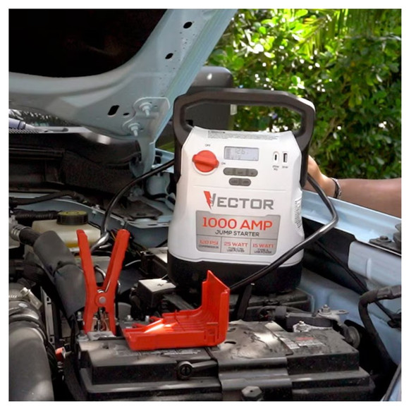 BATTERY JUMP START VECTOR JECJ1C AIR COMPRESSOR USB POWER