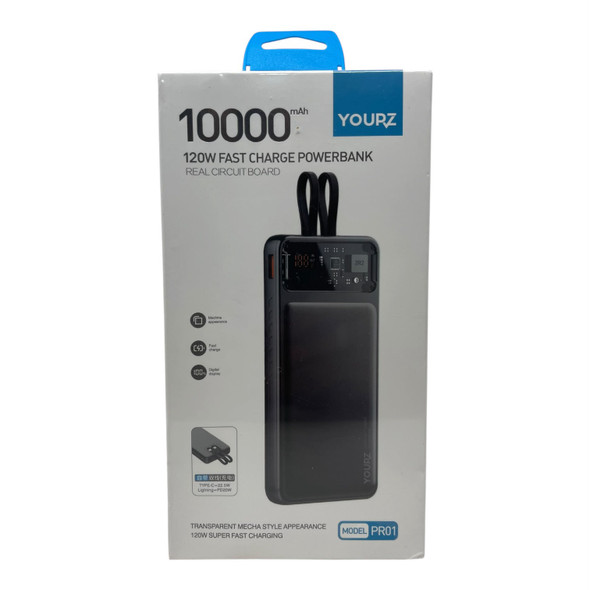 CHARGER POWER BANK YOURZ 10,000MAH PR01 120W