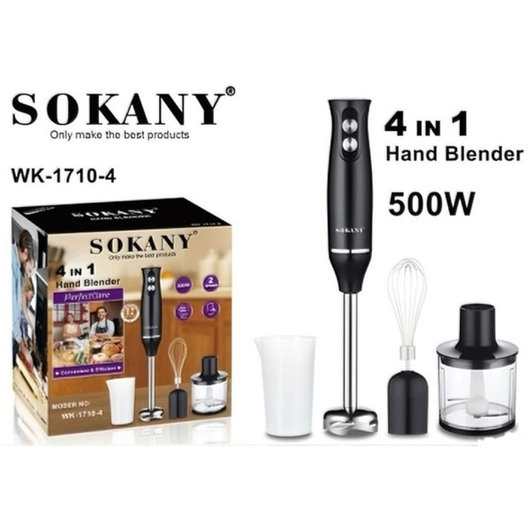 HAND BLENDER SOKANY WK-1710-4 110V 4IN1