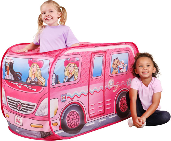 Toy Barbie Coastal Cowgirl Camper Pop-Up Play Tent