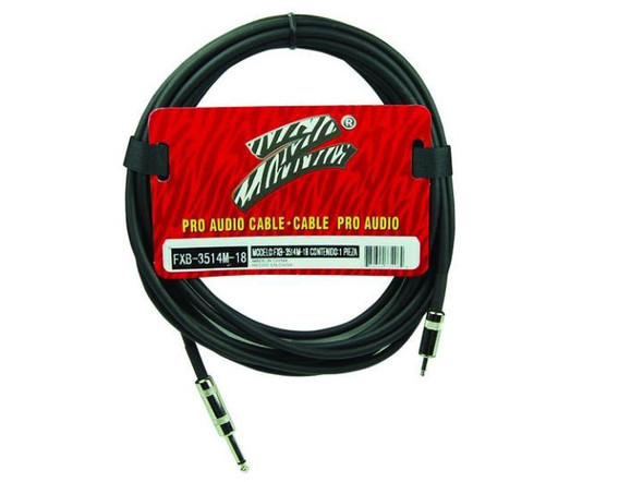 LEAD 1 1/4" MALE MONO - 1 3.5MM MALE MONO 18' FXB-3514M-18 STUDIO Z