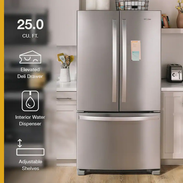 REFRIGERATOR WHIRLPOOL WRFF3236RZ 25 CF 1Y