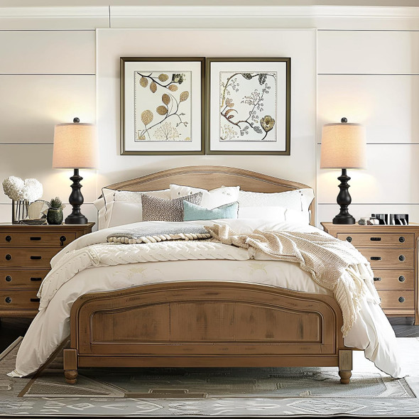 Table Lamp Traditional Set of 2 Farmhouse 22"