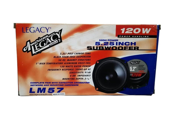 SPEAKER LEGACY LM57 5.25" 120W