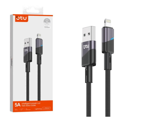 CHARGER CABLE USB OTU DL14-I 1200MM LIGHTING 5A FAST DATA CABLE