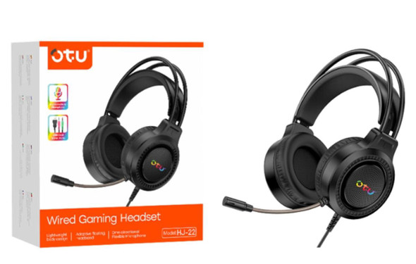 HEADPHONES & MIC OTU HJ-22 WIRED HEADSET STEREO GAMING