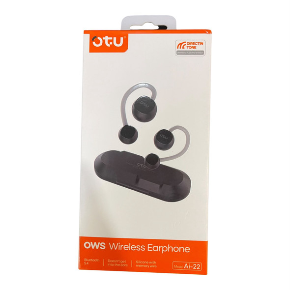 HEADPHONES WIRELESS EARPHONE OTU AI-22 OWS BLACK