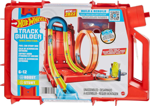 Toy Hot Wheels Track Builder Unlimited Playset Fuel Can Stunt Box