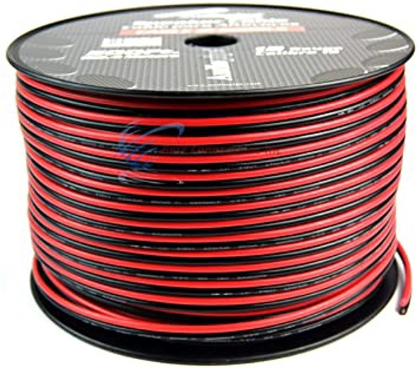 SPEAKER WIRE 12G CABLE 12-500 BLK AUDIO PIPE BLACK AND RED 500FT SOLD PER ROLL