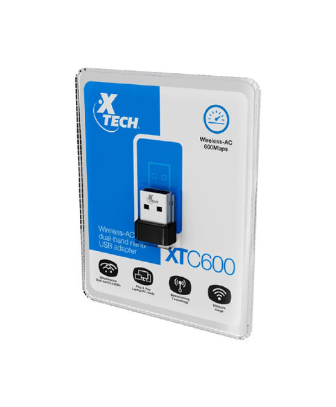 COMPUTER ADAPTER USB WIFI AC DUAL BAND NANO XTC-600 XTECH