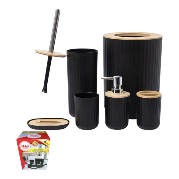 BATHROOM ACCESSORIES SET 6PCS LIAO H130501
