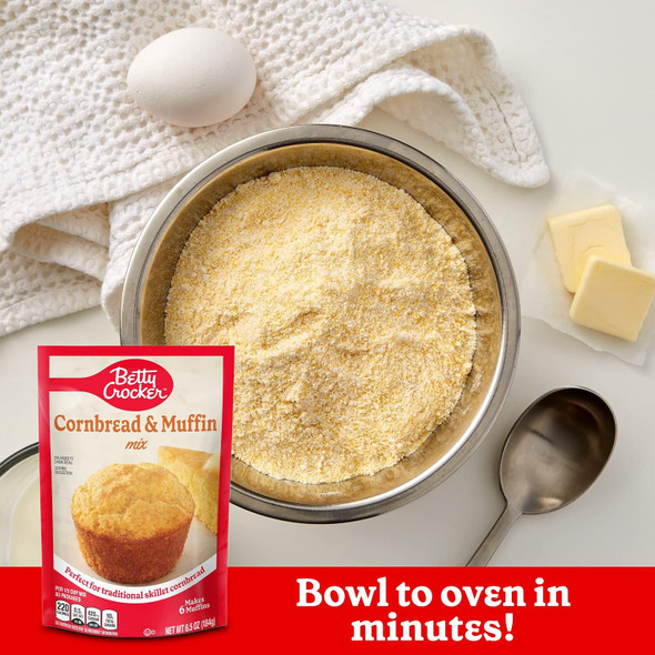 BETTY CROCKER MUFFIN MIX CORNBREAD 6.5OZ