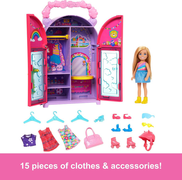 Toy Barbie Chelsea Doll & Fashion Closet