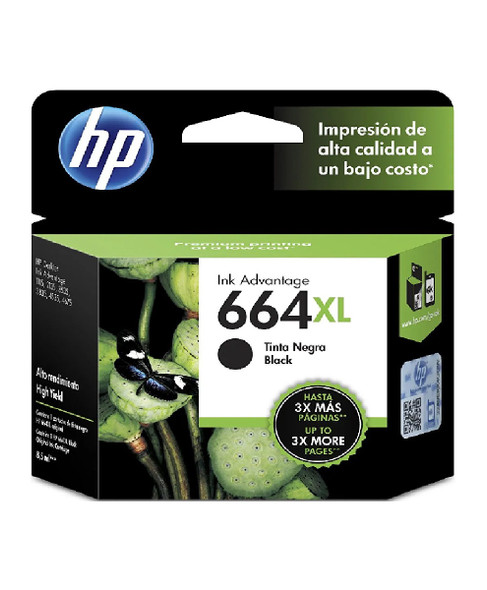 COMPUTER PRINTER INK HP 664XL BLACK F6V31AL