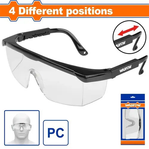 SAFETY GOGGLES CLEAR WADFOW WSG1804